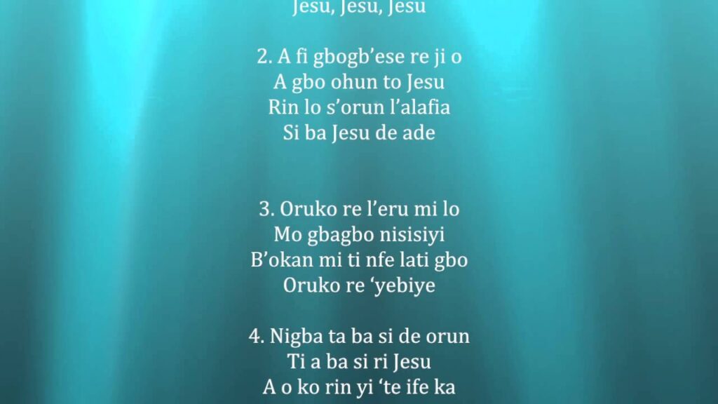 Download Yoruba Hymn, Onisegun nla wa nihin Jesu abanidaro Mp3 