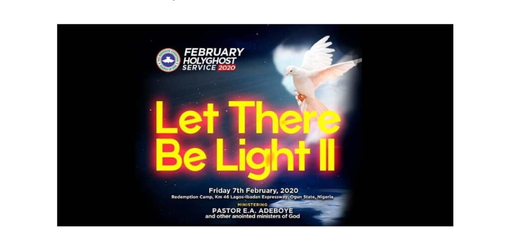 Video RCCG FEBRUARY 2020 HOLY GHOST Service LIVE